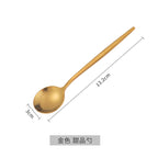 Emerald Gold Cutlery Set - Steak Knife Fork Spoon Chopsticks