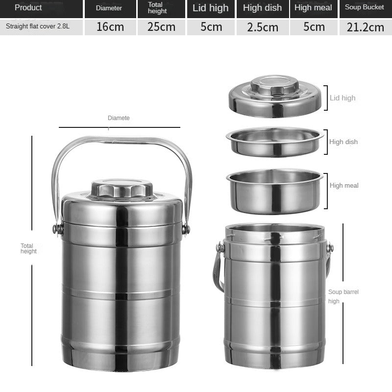 Stainless Steel Lunch Box - Vacuum Insulated Food Container