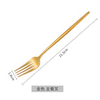 Emerald Gold Cutlery Set - Steak Knife Fork Spoon Chopsticks