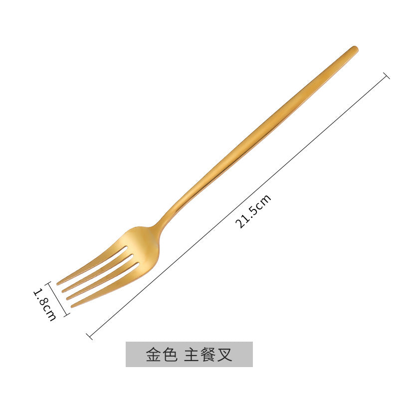 Emerald Gold Cutlery Set - Steak Knife Fork Spoon Chopsticks