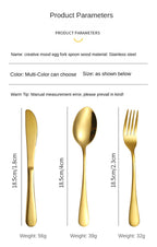Rose Gold Egg Cutlery Set - 12/24pc Stainless Steel Utensils