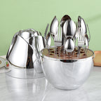 24-Piece Cutlery Set - Luxury Stainless Steel Utensils