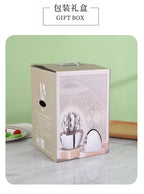 Rose Gold Egg Cutlery Set - 12/24pc Stainless Steel Utensils