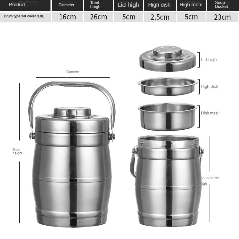 Stainless Steel Lunch Box - Vacuum Insulated Food Container