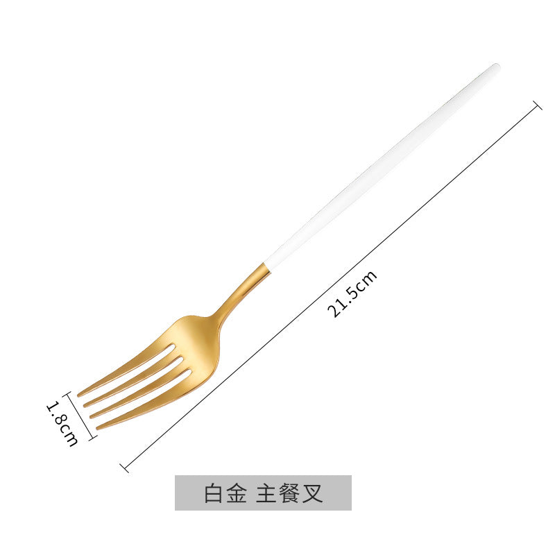 Emerald Gold Cutlery Set - Steak Knife Fork Spoon Chopsticks