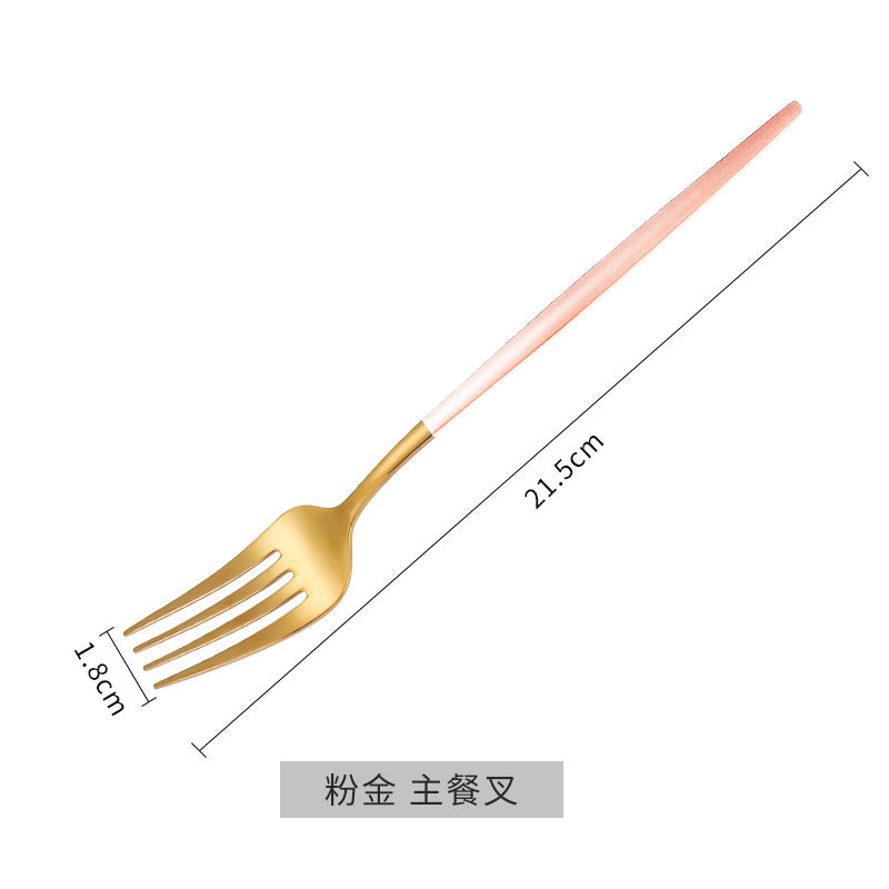 Emerald Gold Cutlery Set - Steak Knife Fork Spoon Chopsticks