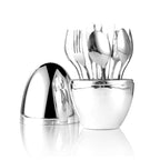 Rose Gold Egg Cutlery Set - 12/24pc Stainless Steel Utensils